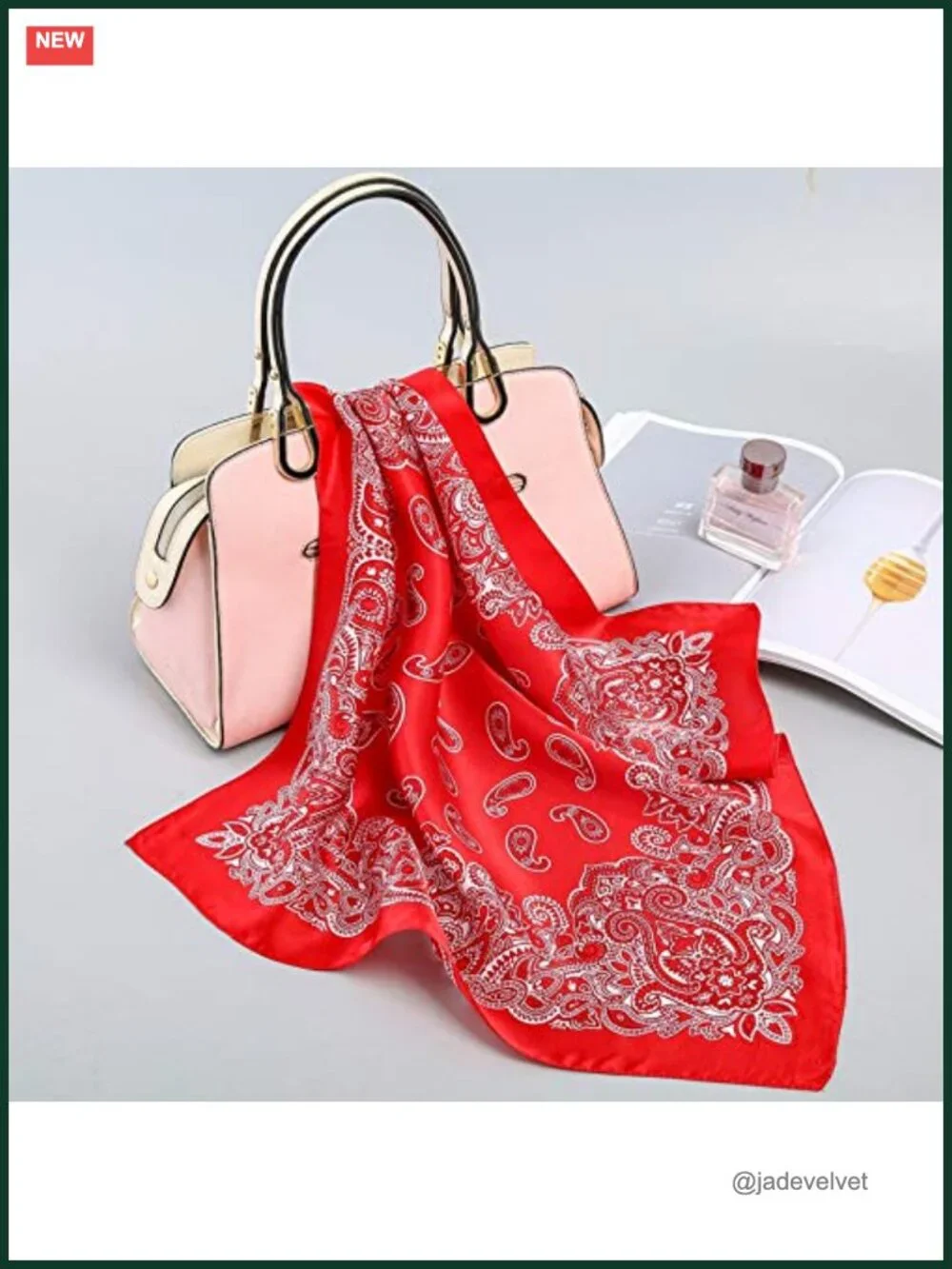 100% Mulberry Silk Square Neckerchief 21